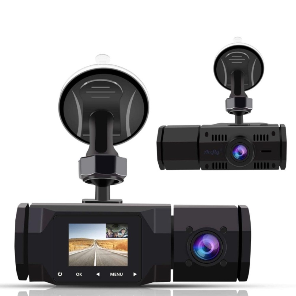 Dual Dash Cam,1080P Front and 750 rear
